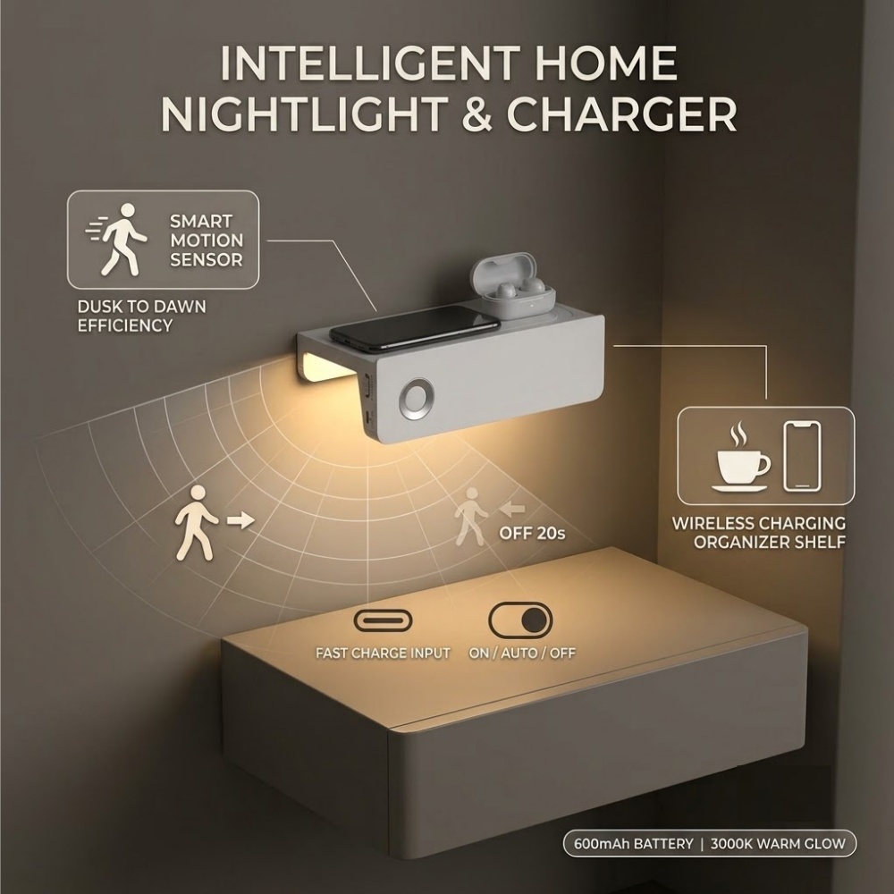 Smart Night Light - Беспроводная светодиодная лампа для шкафа с