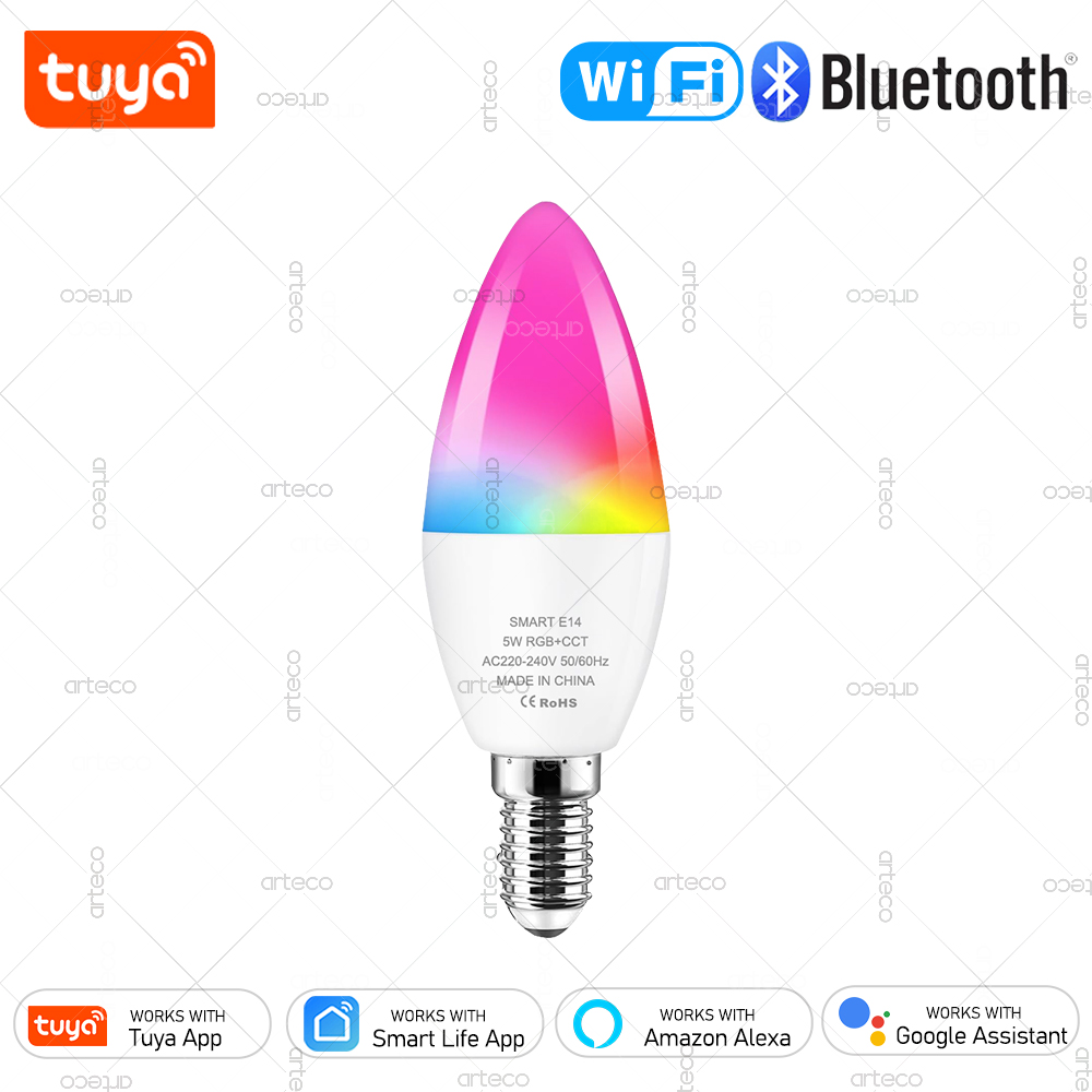 Smart Home Design - Tuya E14 Свеча Лампа Smart Life