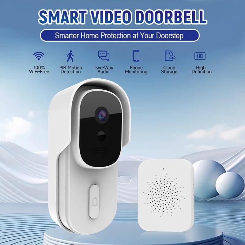 Video Doorbell - Видеодомофон с широким углом обзора, Wi-Fi,