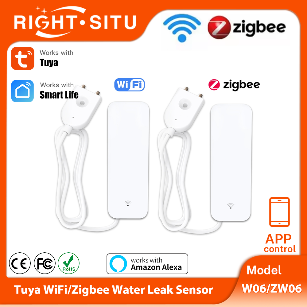 Wifi Water Sensor - Датчик воды Tuya Wi-Fi Zigbee, умный
