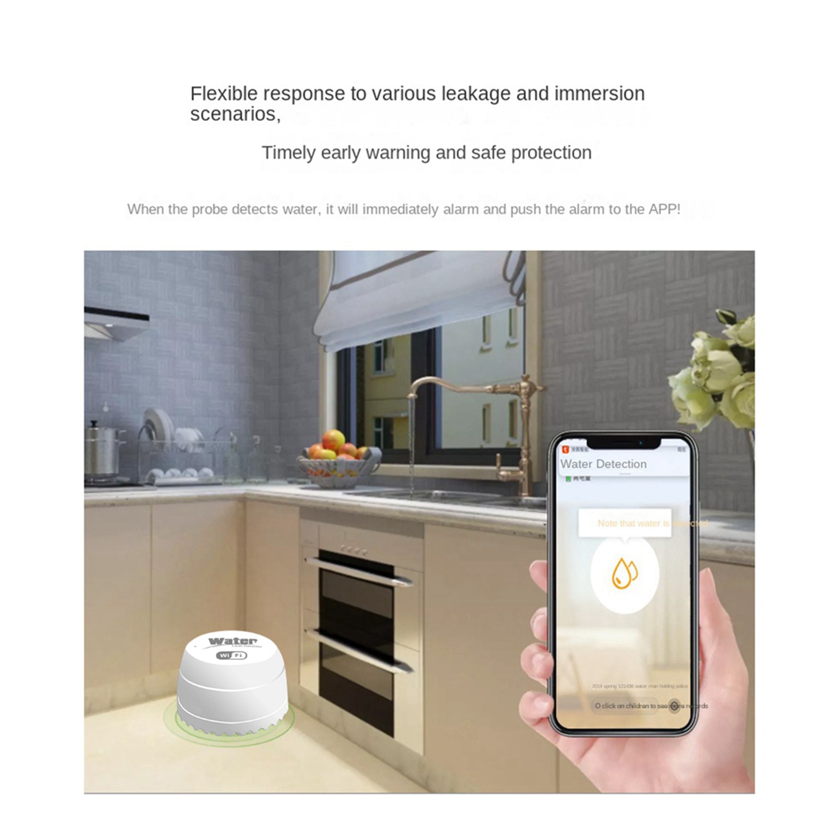 Wifi Water Sensor - ABKW-3X Wi-Fi умный датчик протечки воды,