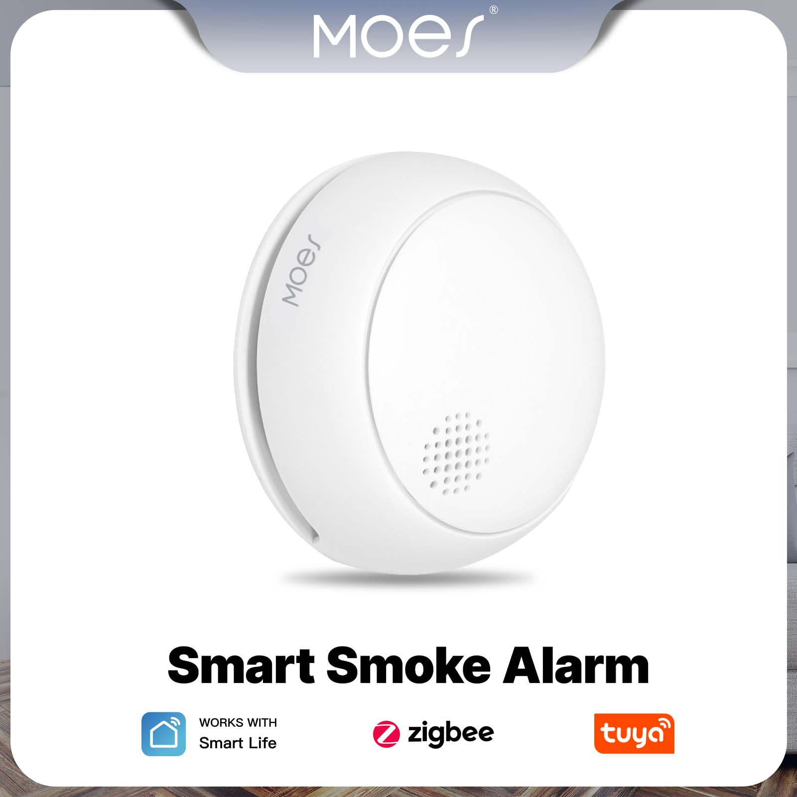 Smart Home Kitchen - MOES ZigBee умный детектор дыма беспроводной