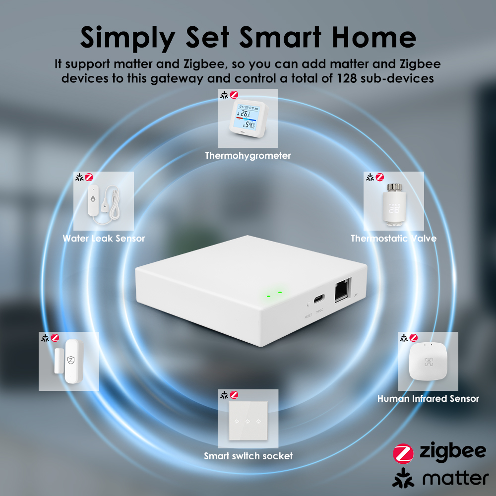 Умный шлюз Tuya Zigbee Matter  – обзор и цена Smart Home Offline System
