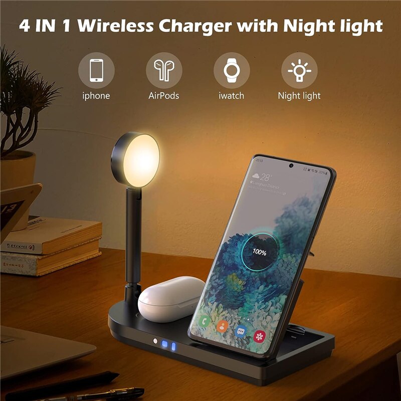 Складная беспроводная зарядная – обзор и цена Smart Night Light