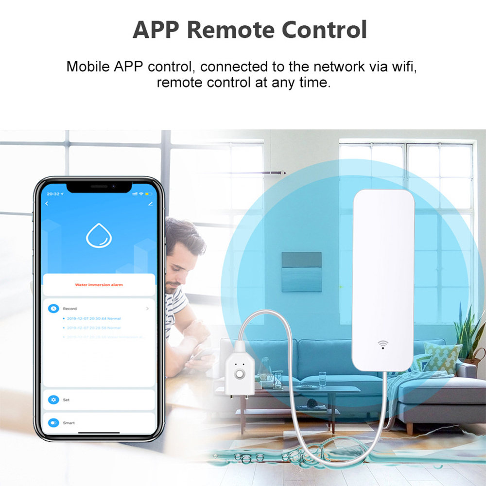 Датчик утечки воды Tuya Wi-Fi, – обзор и цена Wifi Water Sensor