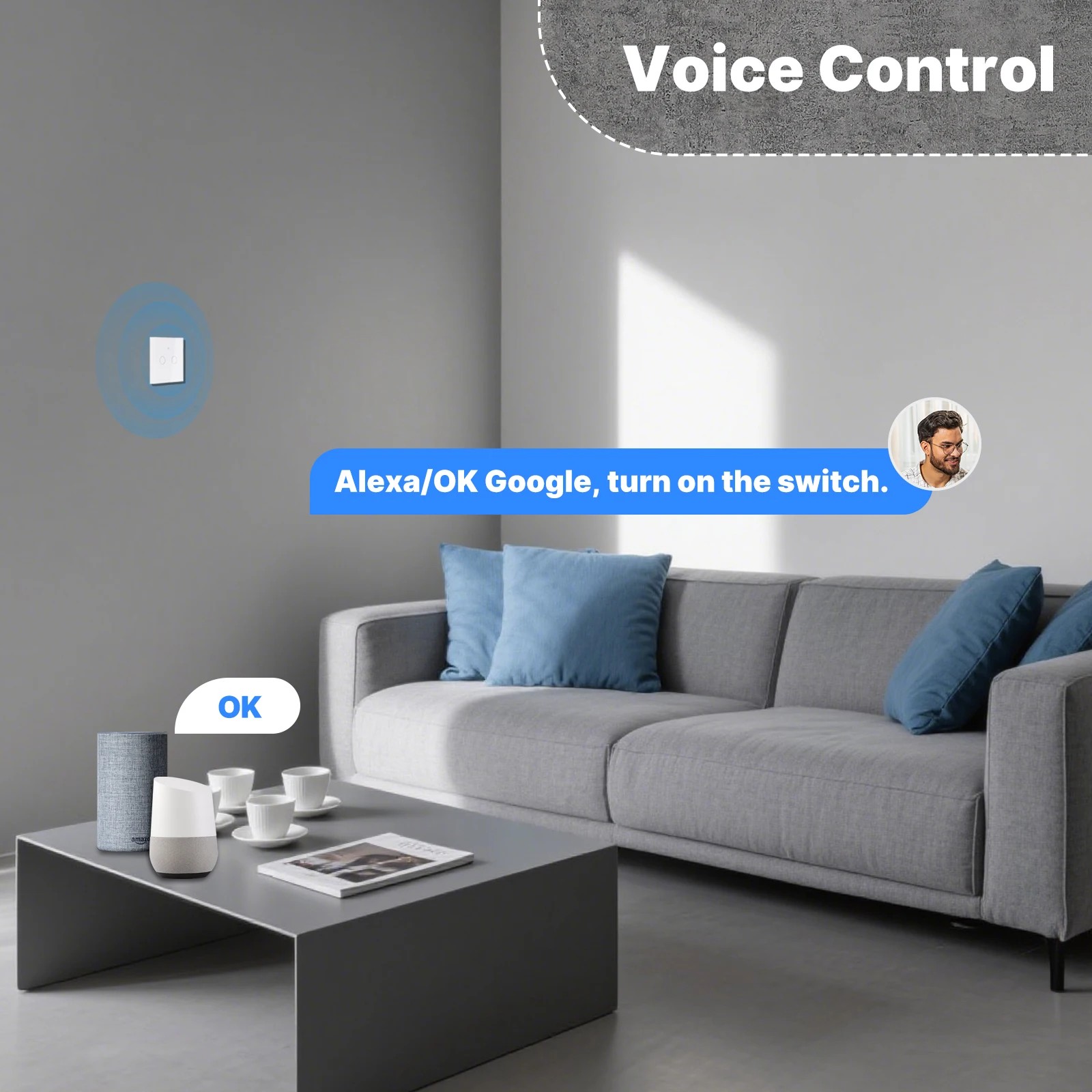 Умный сенсорный выключатель MO – обзор и цена Smart Home Design
