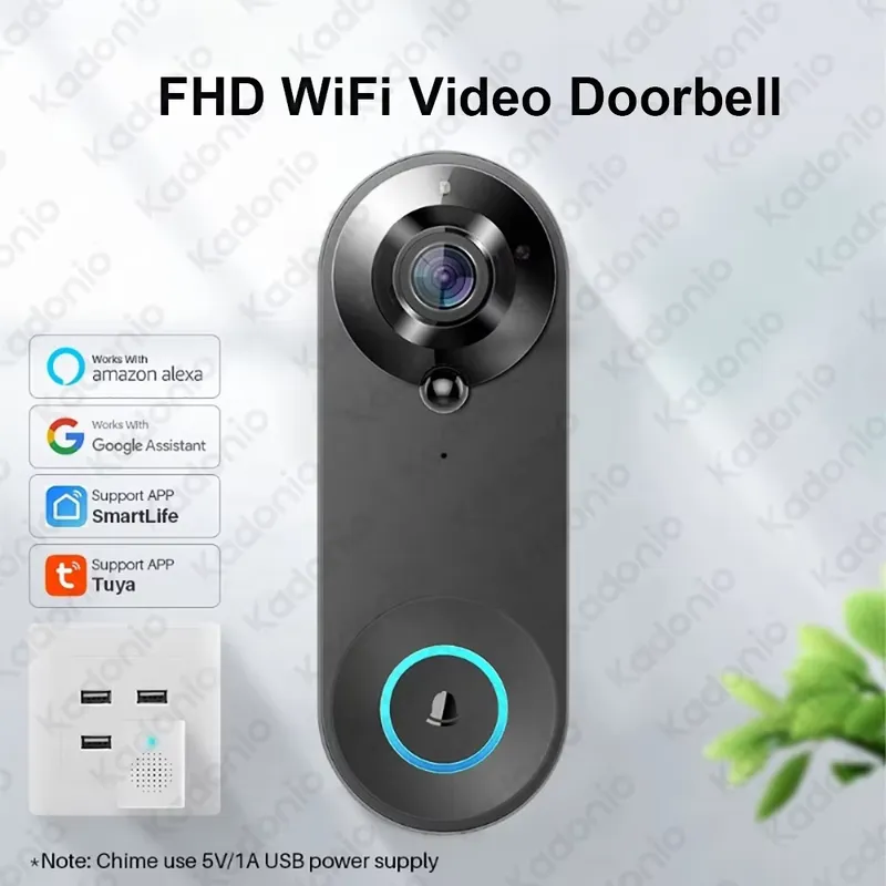 Видеодомофон Kadonio 1080P с W – обзор и цена Video Doorbell
