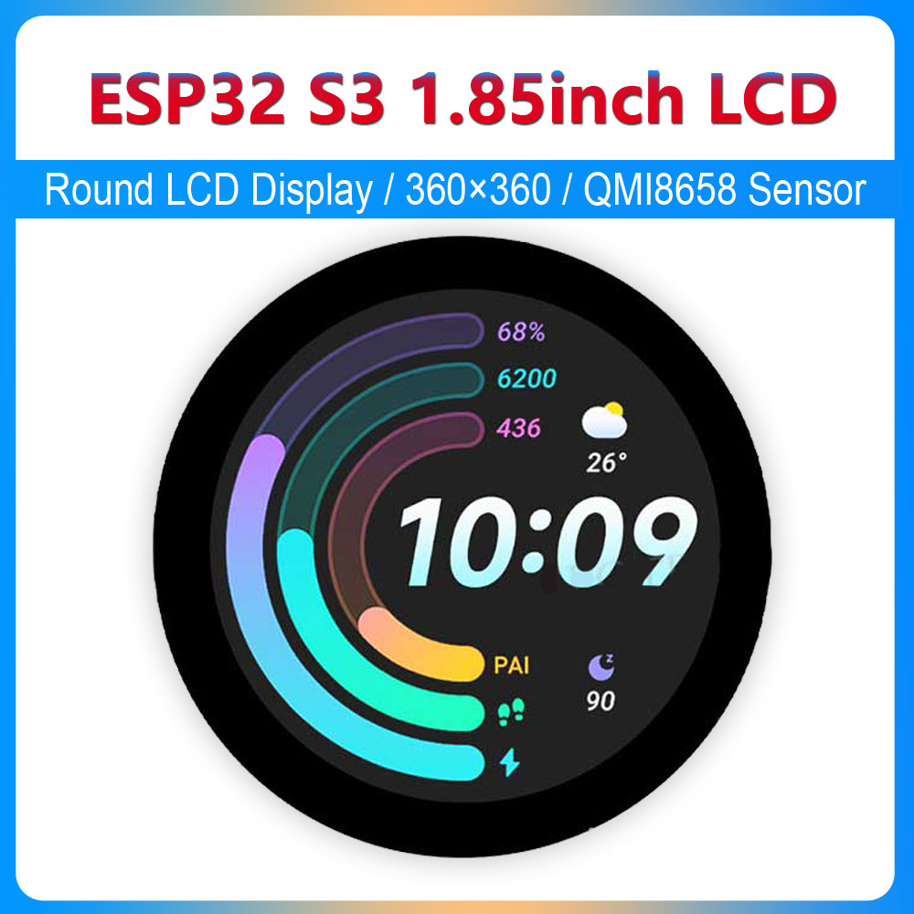 Круглый ЖК-дисплей ESP32 S3 1, – обзор и цена Smart Home Arduino