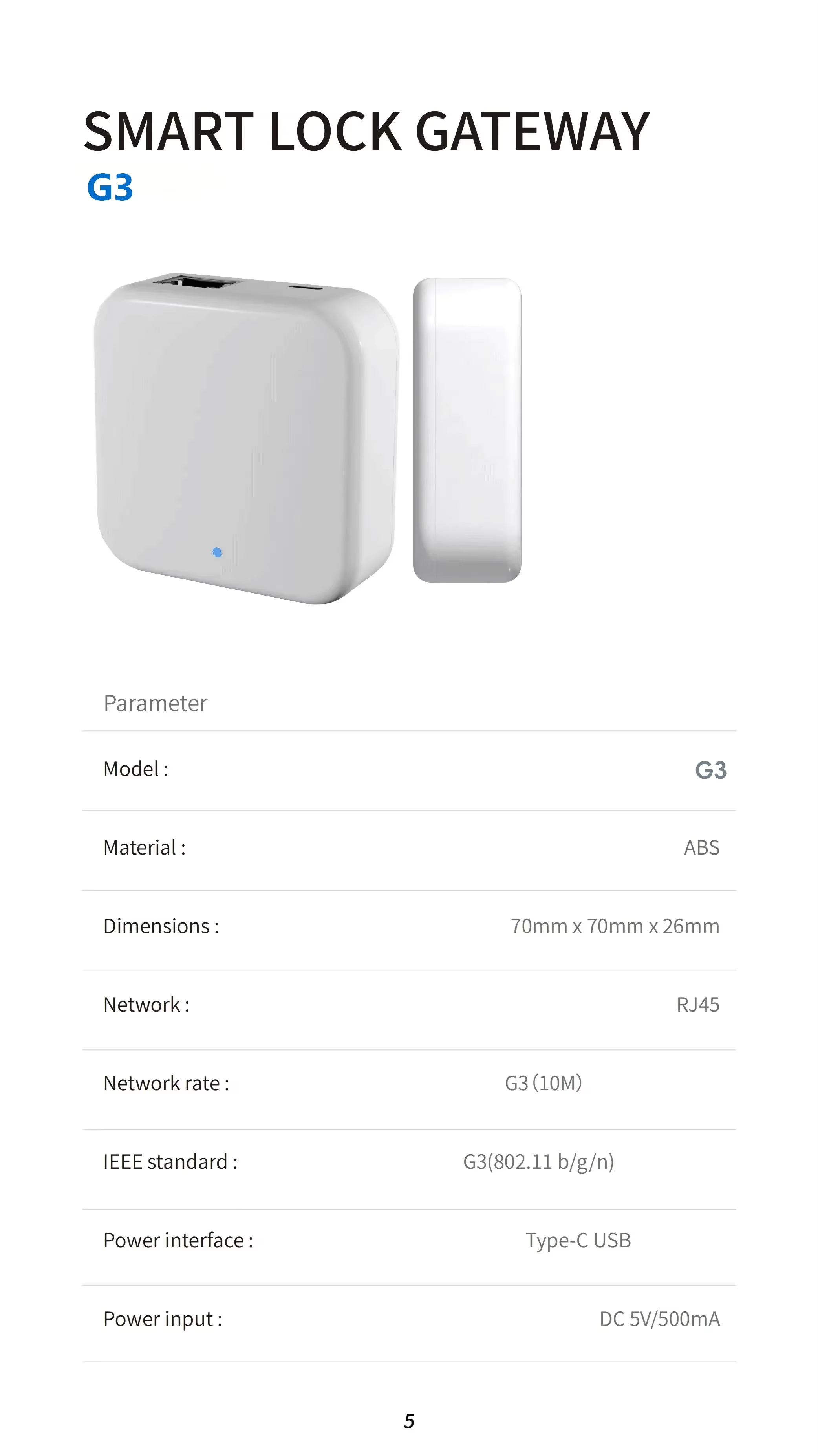 Шлюз TTLOCK G2 G3: Bluetooth-W – обзор и цена Smart Home Wifi Hub